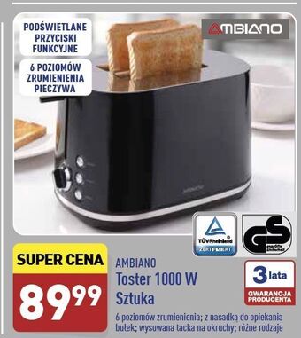 ALDI Toster 1000 w Ambiano oferta