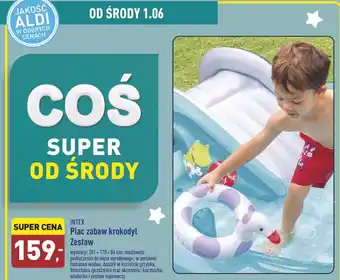 ALDI Plac zabaw krokodyl 201 x 170 84 cm Intex oferta