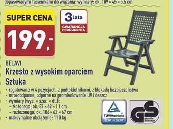 ALDI Krzesło ogrodowe Belavi oferta