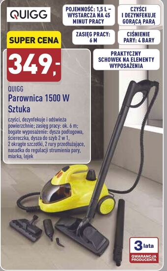 ALDI Parownica 1500 w Quigg oferta