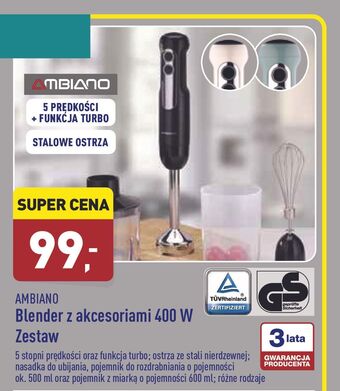 ALDI Blender ręczny 400 w Ambiano oferta