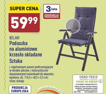 ALDI Poduszka na krzesło 116.5 x 48.5 5.5 cm Belavi oferta