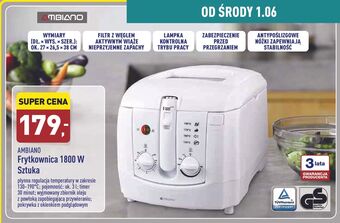ALDI Frytkownica 1800 w Ambiano oferta