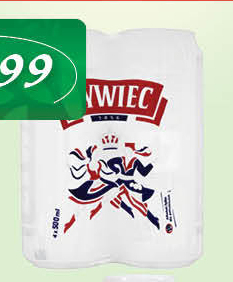 Cezar Delikatesy Żywiec Piwo jasne 4 x 500 ml oferta
