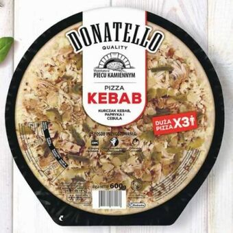 Biedronka Pizza rodzinna kebab Donatello 600g oferta