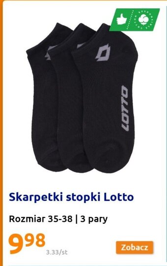 Action Skarpetki stopki Lotto 3 pary oferta