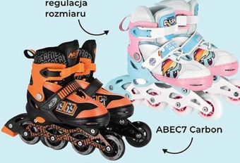 Biedronka Rolki dziecięce Nerf oferta