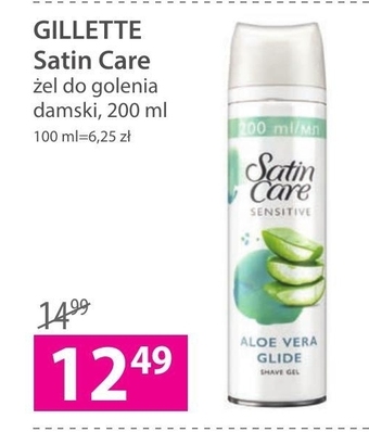 Hebe Satin Care Sensitive Aloe Vera Glide Żel do golenia 200 ml oferta