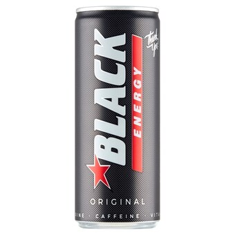 Dealz Black Energy Original Gazowany napój energetyzujący 250 ml oferta