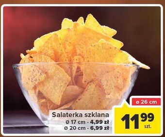 Carrefour Salaterka szklana 17 cm oferta