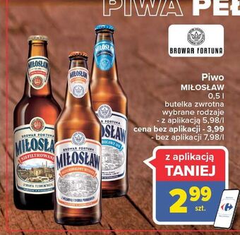Carrefour Piwo Miłosław Bezalkoholowy Witbier oferta