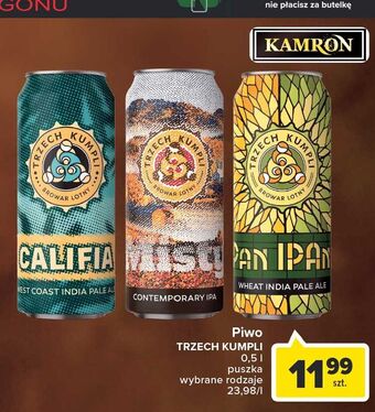 Carrefour Piwo Trzech Kumpli Pan Ipani oferta