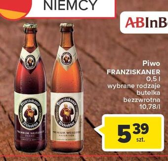 Carrefour Piwo Franziskaner Hefe-Weissbier Dunkel oferta