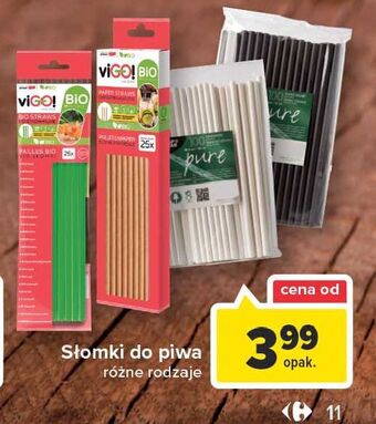 Carrefour Słomki do napojów białe Papstar Pure oferta