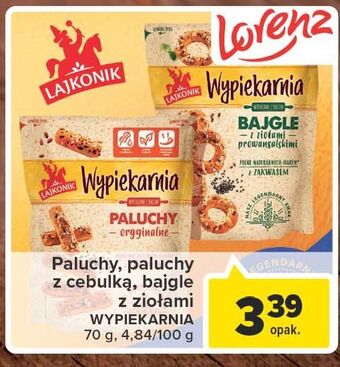 Carrefour Bajgle z ziołami prowansalskimi Lajkonik Wypiekarnia oferta