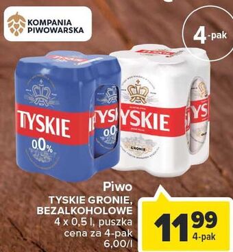 Carrefour Piwo Tyskie 0.0% oferta