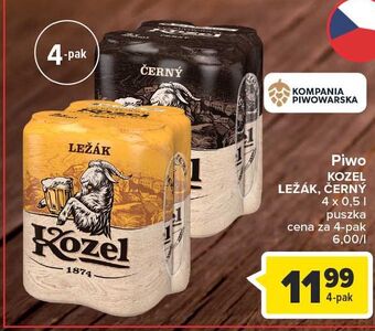 Carrefour Piwo Kozel Lezak oferta