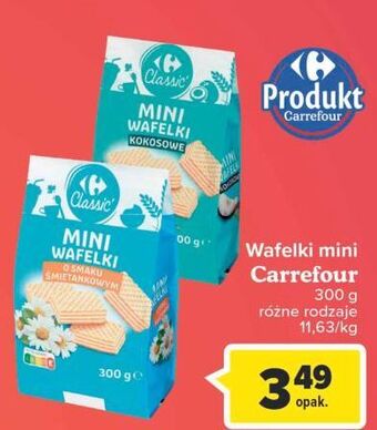 Carrefour Market Mini wafelki śmietankowe Carrefour Classic oferta
