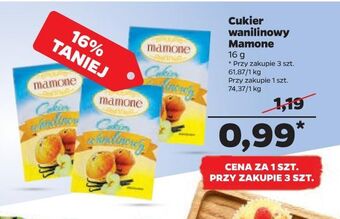 Netto Cukier wanilinowy Mamone oferta