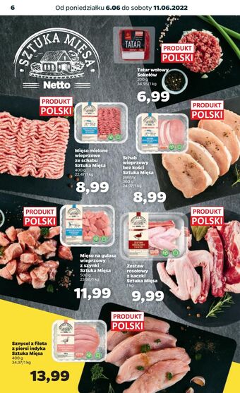 Netto Mięso na gulasz wieprzowy z szynki Sztuka Mięsa oferta