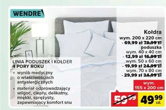 Carrefour Kołdra 4 pory roku 155 x 200 cm Wendre oferta