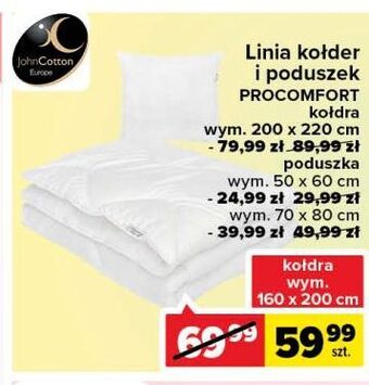 Carrefour Poduszka procomfort 70 x 80 cm John Cotton oferta