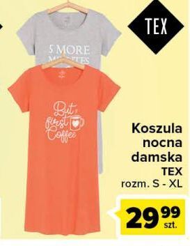 Carrefour Koszula nocna damska rozm. s-xl Tex oferta