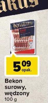 Carrefour Market Bekon wędzony Krakus Animex oferta