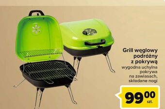 Carrefour Market Grill węglowy podróżny z pokrywą oferta