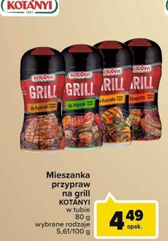 Carrefour Market Przyprawa grill klasyczny Kotanyi oferta