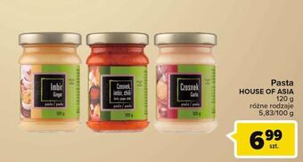 Carrefour Market Pasta czosnek House Of Asia oferta