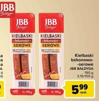 Carrefour Market Kiełbaski bekonowo-serowe Jbb Bałdyga oferta