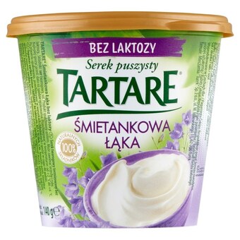 Społem Tartare Serek puszysty bez laktozy śmietankowa łąka 140 g oferta