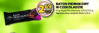 Netto Batonik piernikowy w czekoladzie z nadzieniem owocowym oferta