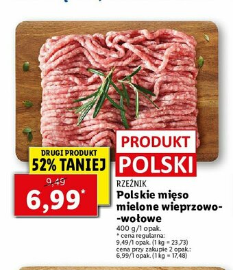 Lidl Mięso mielone wieprzowo-wołowe 1 SZT 400 G oferta