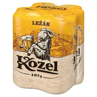 Carrefour Kozel Ležák Piwo jasne 4 x 500 ml oferta