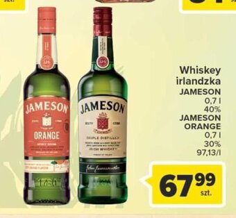 Carrefour Whiskey irlandzka Jameson 0,7l oferta