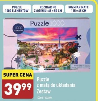 ALDI Puzzle z matą do układania oferta