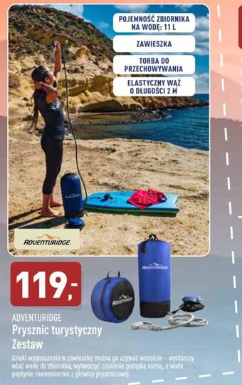 ALDI Prysznic turystyczny Adventuridge oferta