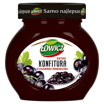 Dino Łowicz Konfitura extra z czarnej porzeczki o obniżonej zawartości cukrów 240 g oferta