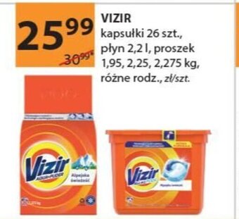 Drogerie Laboo Vizir kapsułki 26 szt., płyn 2,2l, proszek 1,95-2,275 kg oferta