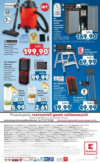 Kaufland Odkurzacz warsztatowy 1300w K-Classic Myproject oferta
