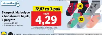 Lidl Skarpetki dziecięce spiderman oferta