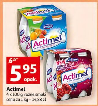 Auchan Jogurt wieloowocowy Danone Actimel oferta