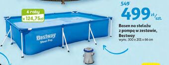 Auchan Basen steel pro 300 x 201 66 cm Bestway oferta