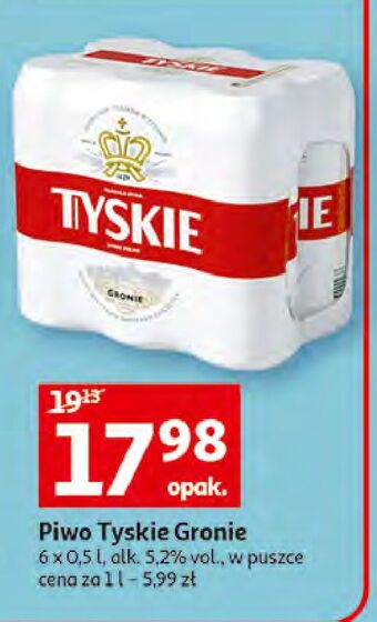 Auchan Piwo Tyskie Gronie oferta