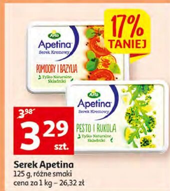 Auchan Serek kremowy pesto i rukola Arla Apetina oferta