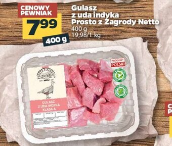 Netto Gulasz z uda indyka 400g oferta