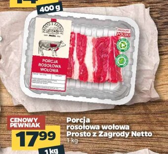 Netto Porcja rosołowa wołowa Prosto z Zagrody Netto 1kg oferta