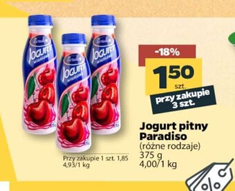 Netto Jogurt pitny Paradiso 375g oferta